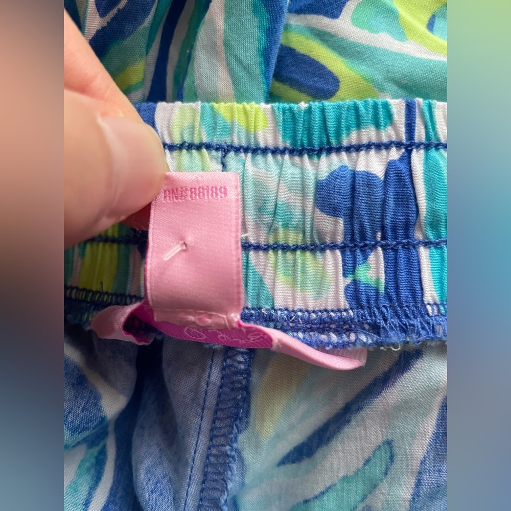 Lilly Pulitzer Women Blue Green Shorts Size XS - Picture 6 of 10